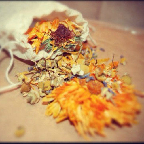 Organic Calendula, Chamomile & Lavender Bath Sachets