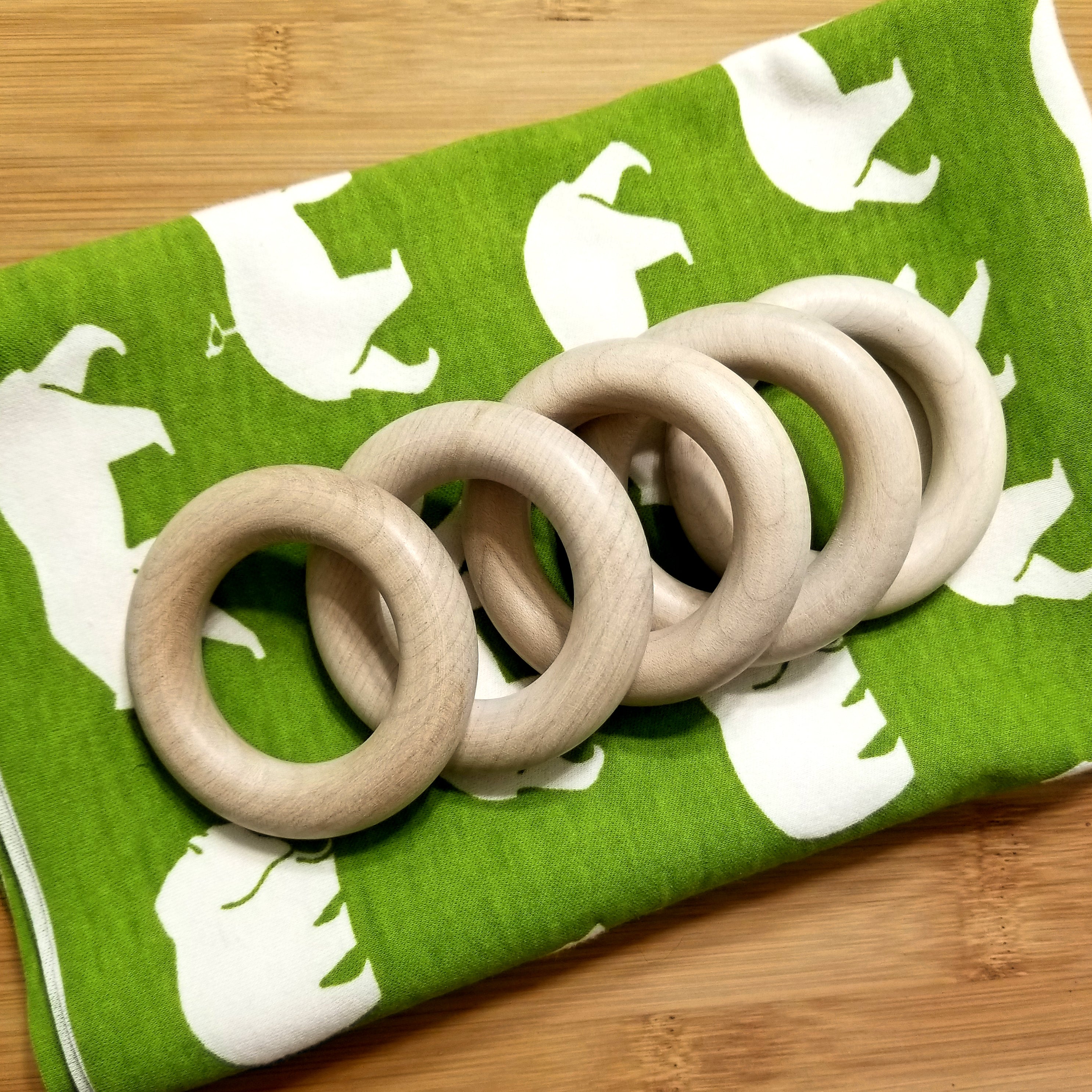 DIY Organic Fabric & Maple Teething Ring Kit – Alexa Organics LLC ...