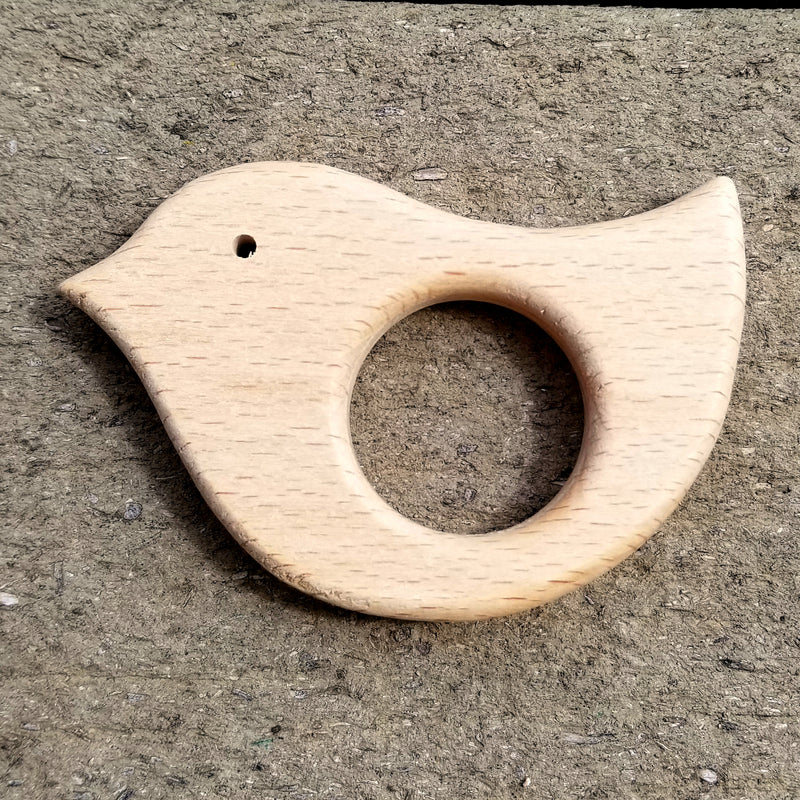 Untreated Beech Wood Teething Ring