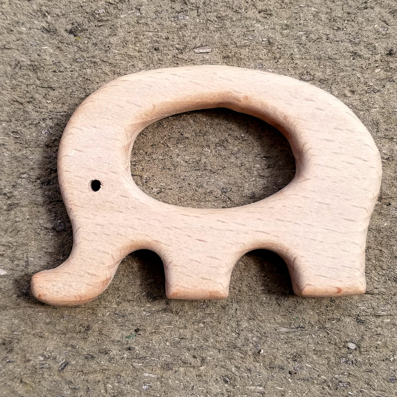 Untreated Beech Wood Teething Ring