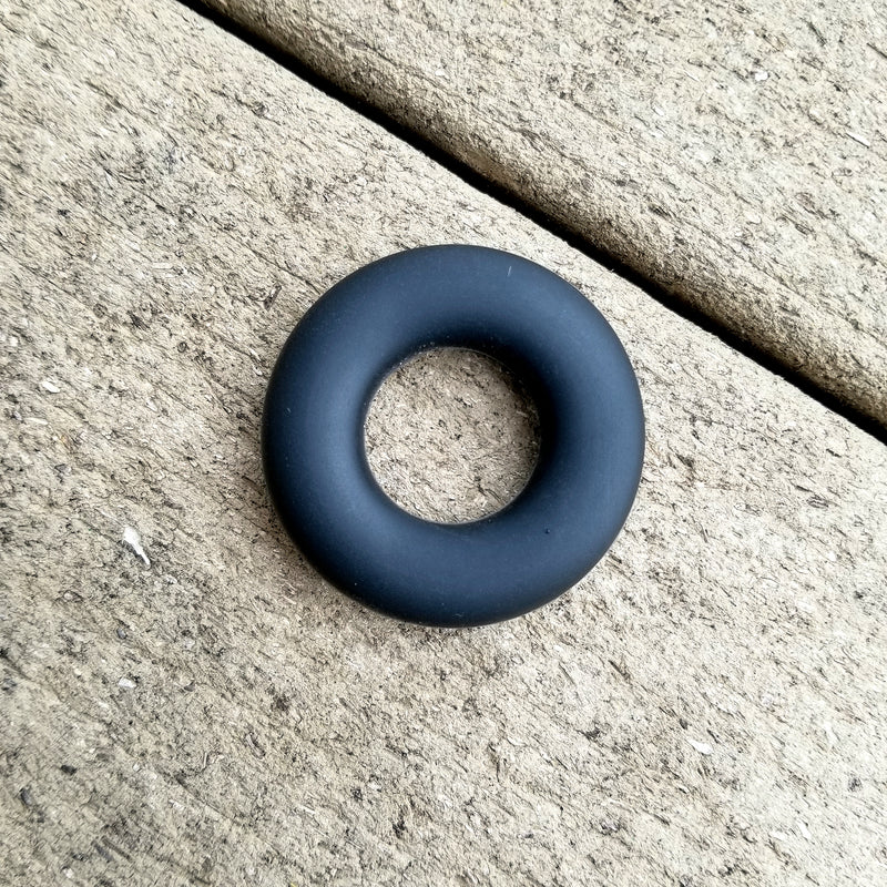 Black Silicone Ring - 43mm