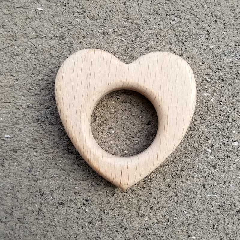 Untreated Beech Wood Teething Ring