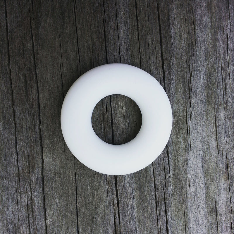 White Silicone Ring - 43mm