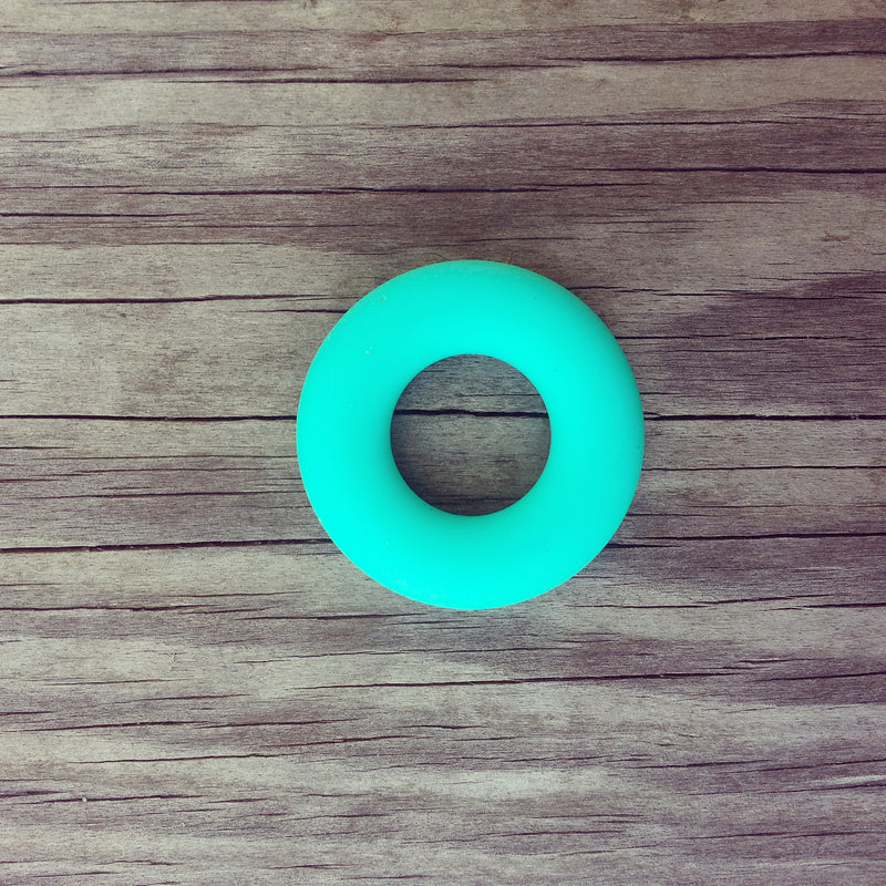 Turquoise Silicone Ring - 43mm