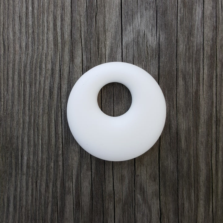 White Silicone Ring Pendant