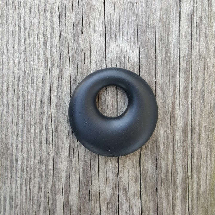 Black Silicone Ring Pendant