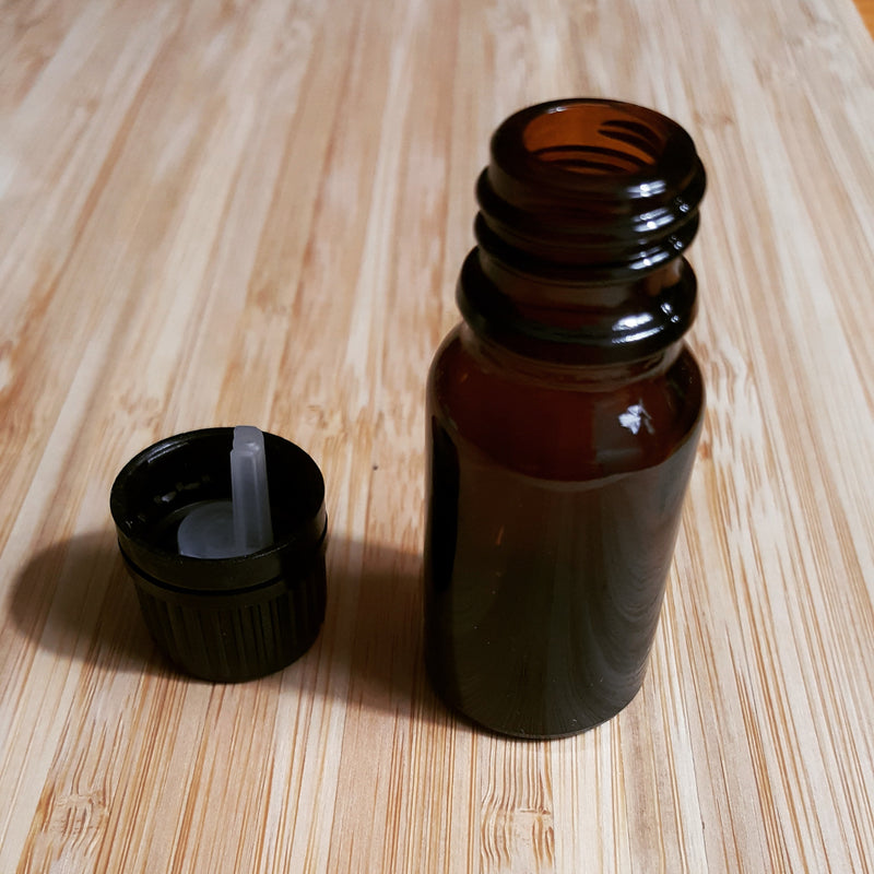 amber dropper bottle for diy homemade essential oil blends like homemade thieves oil